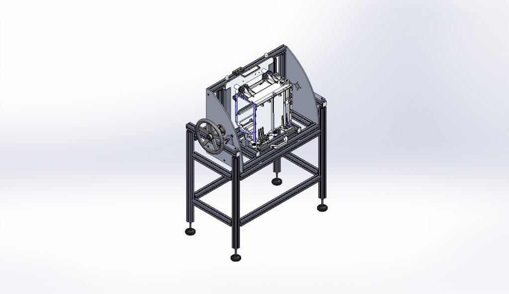 Cellule basculeur usinage moteur à hydrogène