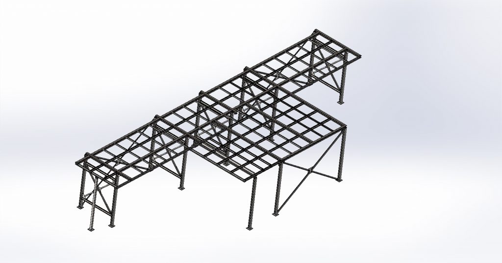 Structure métallique mezzanine
